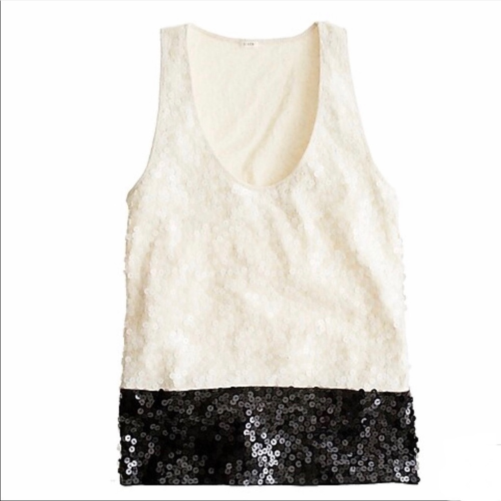 J. Crew Colorblock Sequin Tank